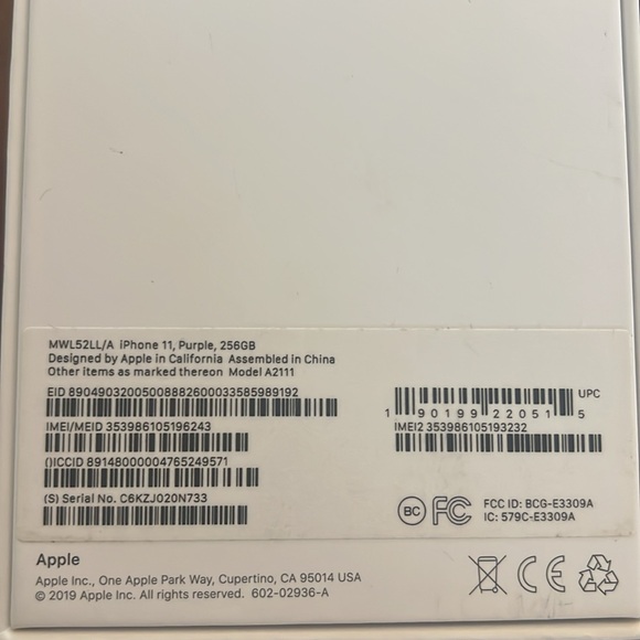 iPhone 11 Box Only - Picture 3 of 6